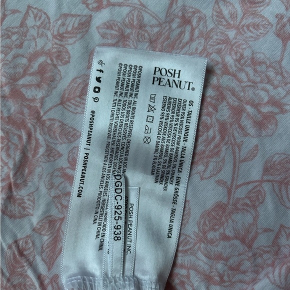 Posh Peanut Martina Blush Floral Car Seat Cover - Picture 5 of 5